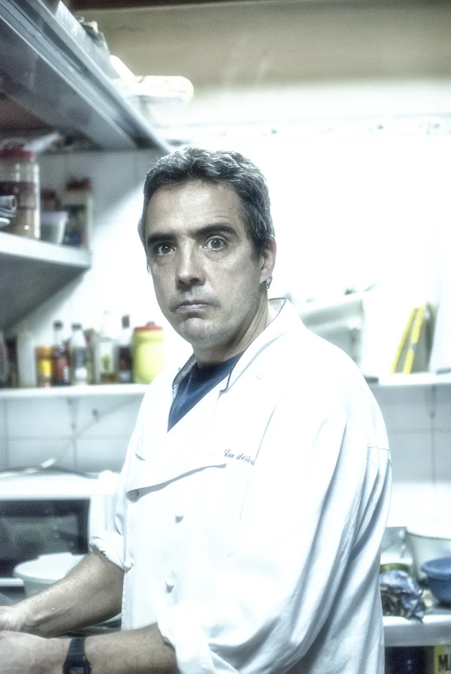 Juan de la Serna, chef de Cañada Real, en la cocina